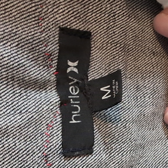 Hurley Medium Flying Angel Heart Sequined Denim Jean Jacket - Picture 4 of 10